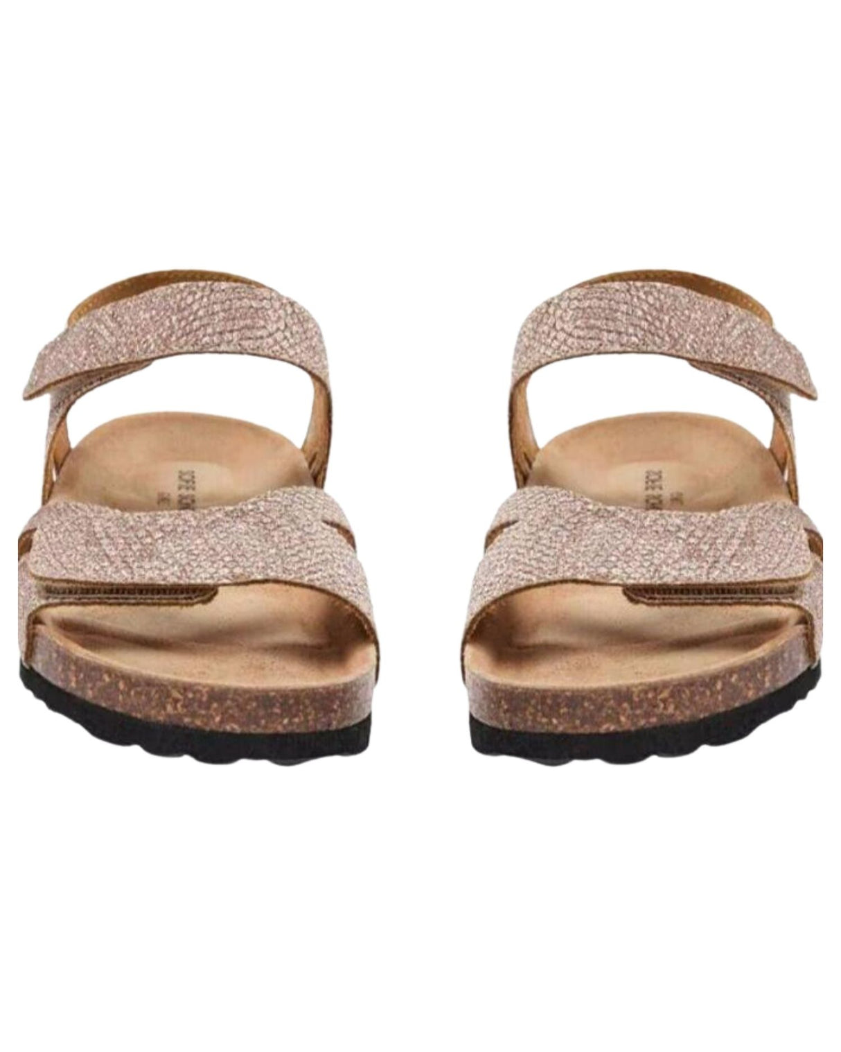 Metalic Sofie Schnoor sandal - Nude Rose - Velcro - G231825-4060