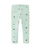 Name it Gossamer Green Flowers Leggings - 13225099