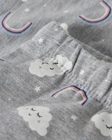 Grey Melange Rainbow Clouds Leggings fra Name it - 13234445