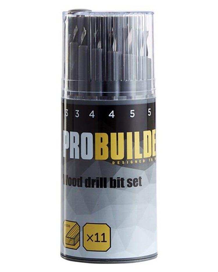 Træbor 2-10 mm 11 dele