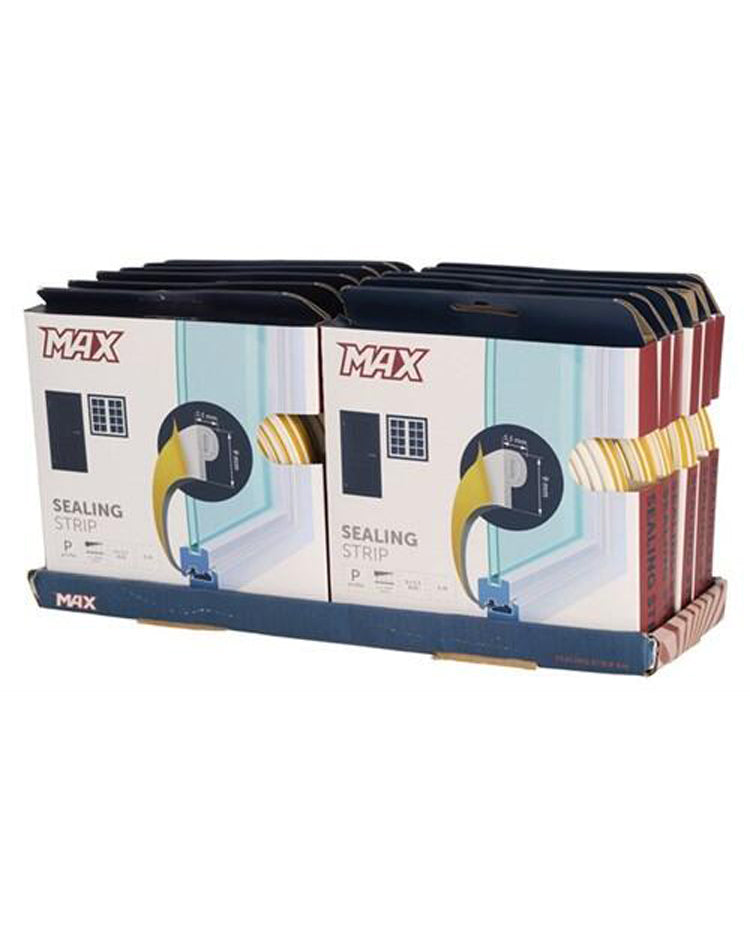 Tætningsliste hvid 9x5,5 mm-6 m gummi