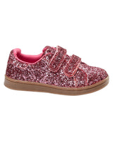 Pink glimmer Sofie Schnoor Sneakers - Coral Pink - velcro - P231802-4041