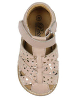 Lyserød Sofie Schnoor sandal med guld hjerter - Nude Rose - P231828-4060