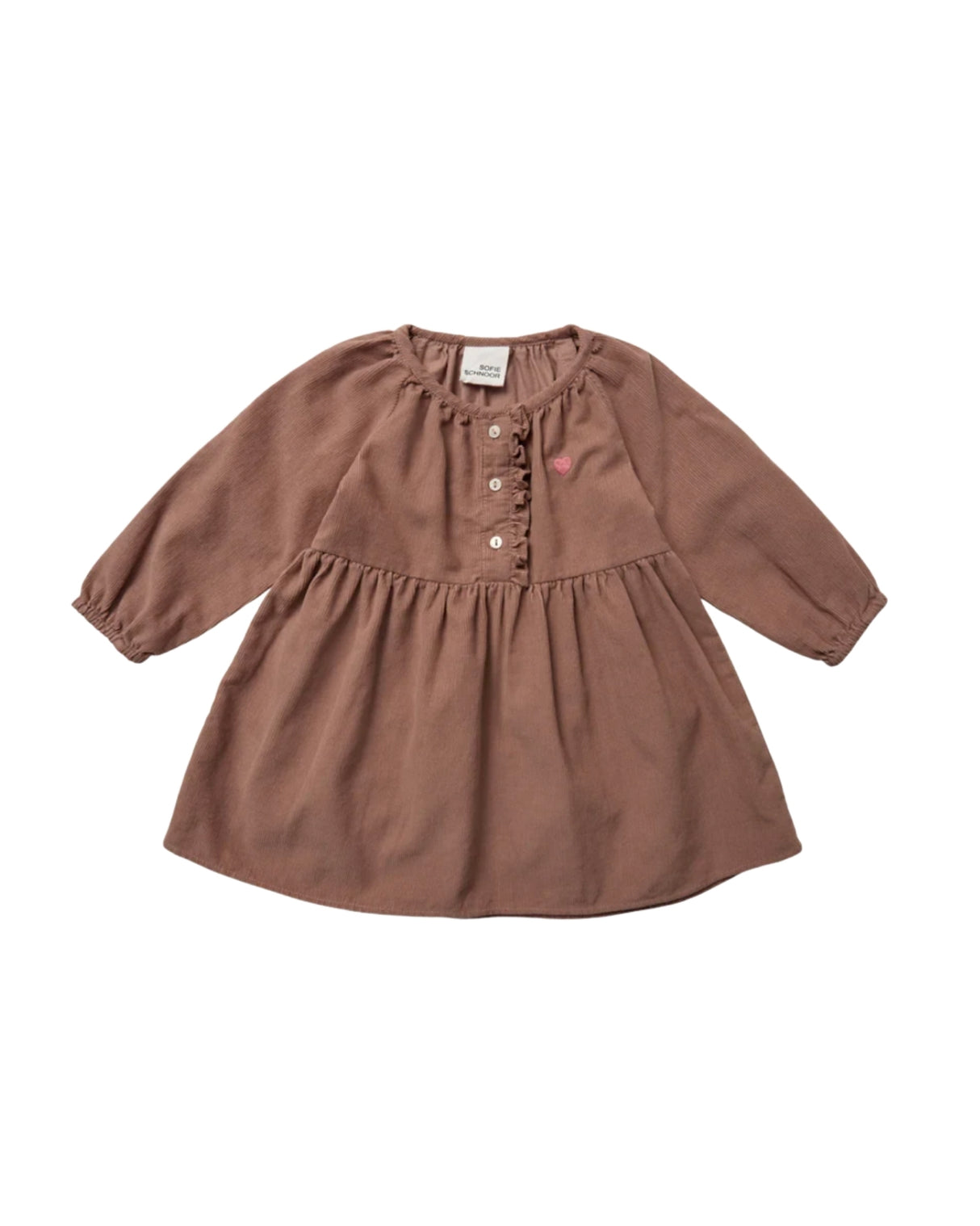 Rosa - Rosy Brown - Sofie Schnoor - Kjole - Fløjl - hjerte - P243234-7121