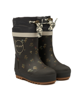 Mørkebrun - Fungi - Pom Pom - Gummistøvle med for - PM1102