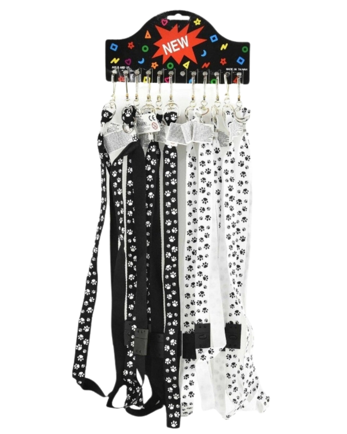 Nøglesnor Lanyard Paw Prints vælg mellem 2ass 51cm