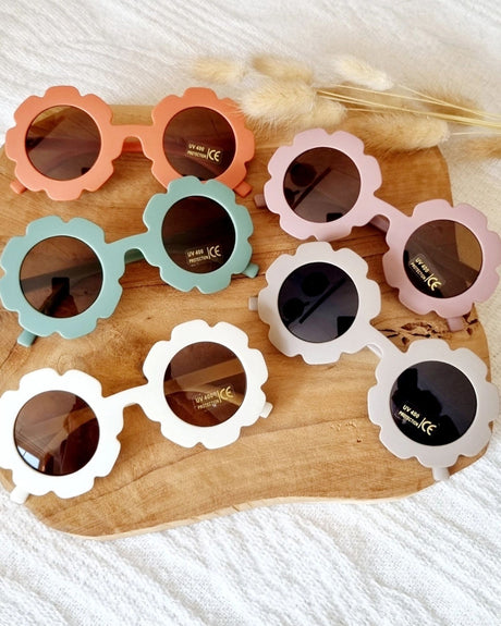 Solbriller til børn - UV400 Flower - Beige