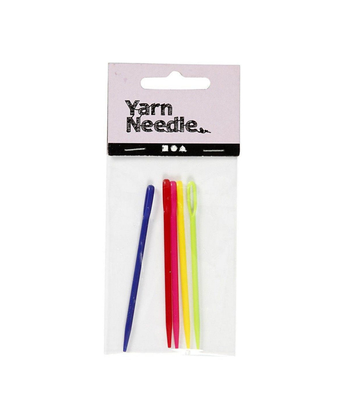 Knitting needle, L: 7 cm, assorted colors, 5 pcs.