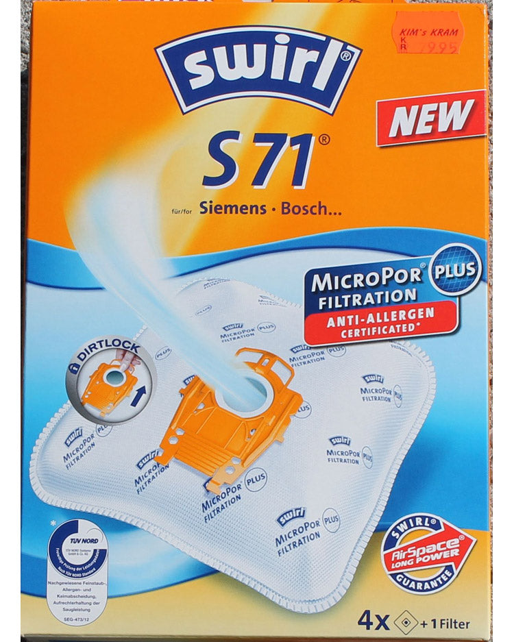Støvsugerposer SWIRL S71