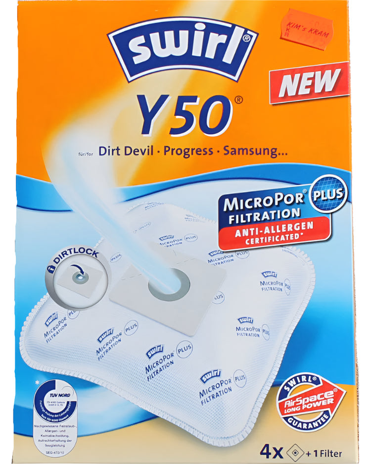 Vacuum cleaner bags SWIRL Y50