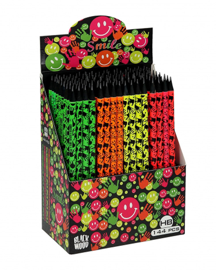 Pencil SPIRIT black with neon foil 1 pc.