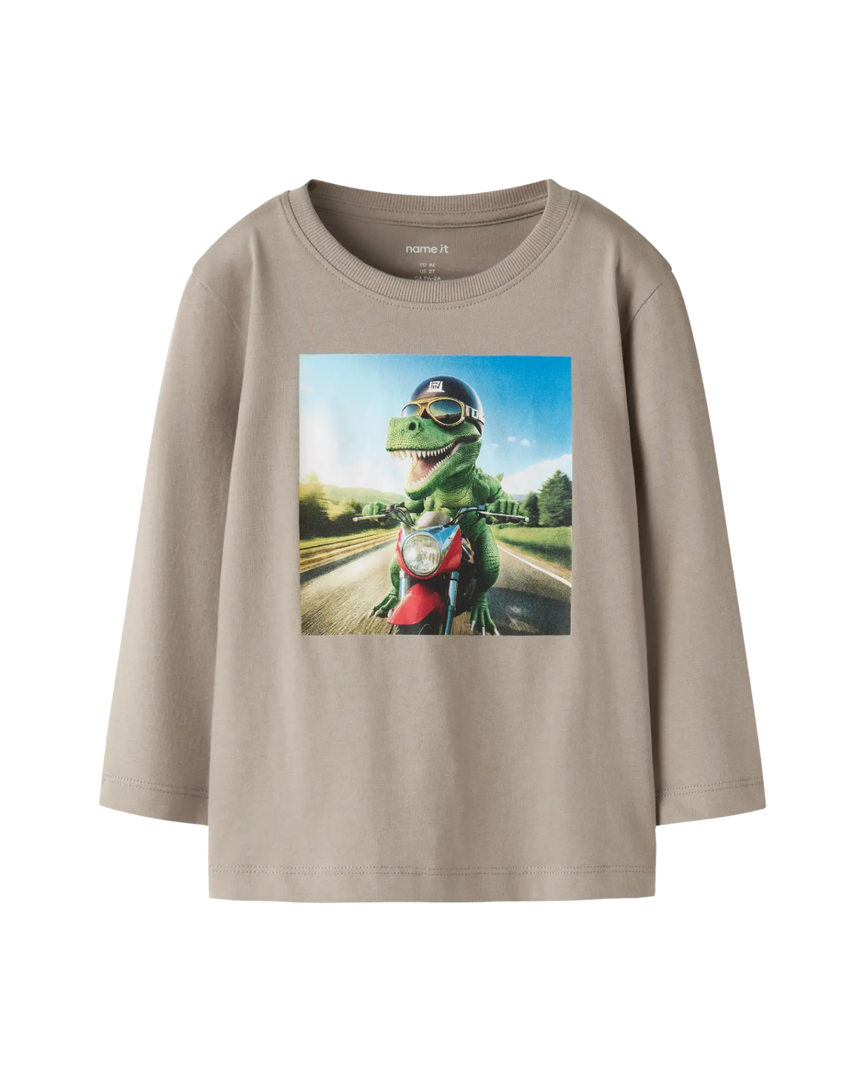 Name it Vintage Khaki Dino Motorcycle T-Shirt - 13238400