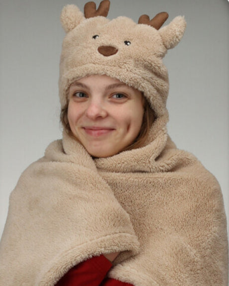 Tæppe / kappe 100cm rensdyr 1 stk