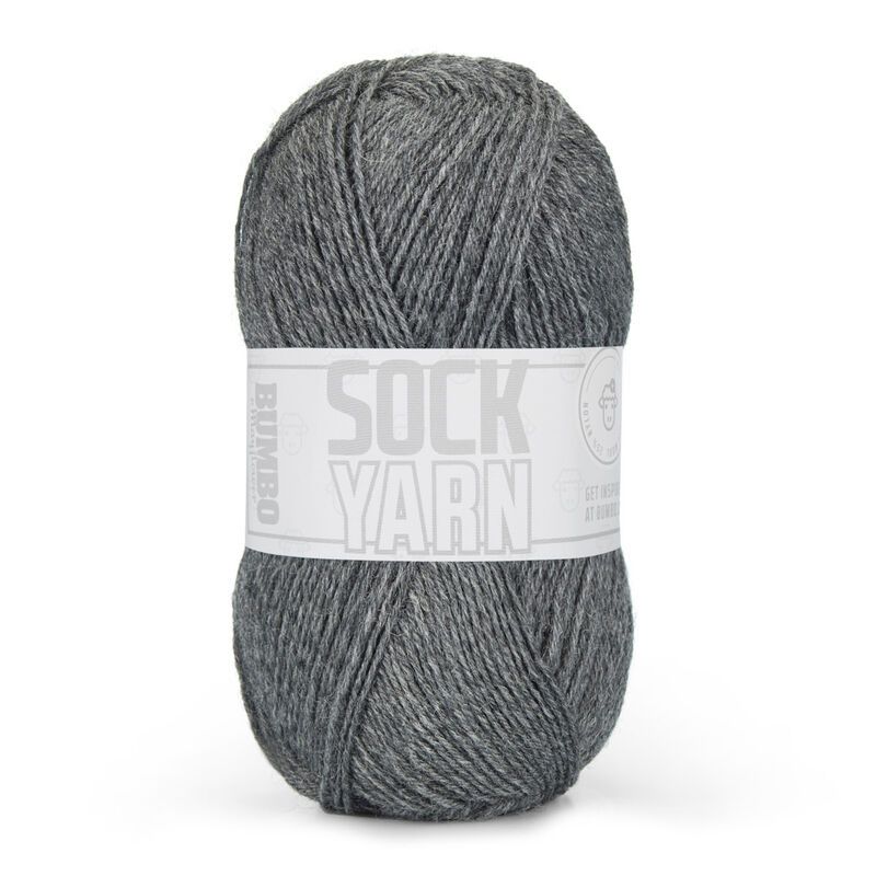 Bumbo Strømpegarn fv.2053 - Mørk Grå 50g.