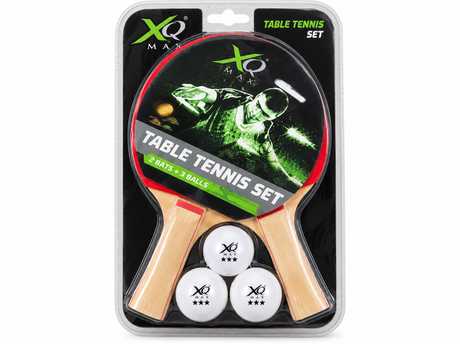 XQMax Bordtennissæt med 2 Bat og 3 Bolde