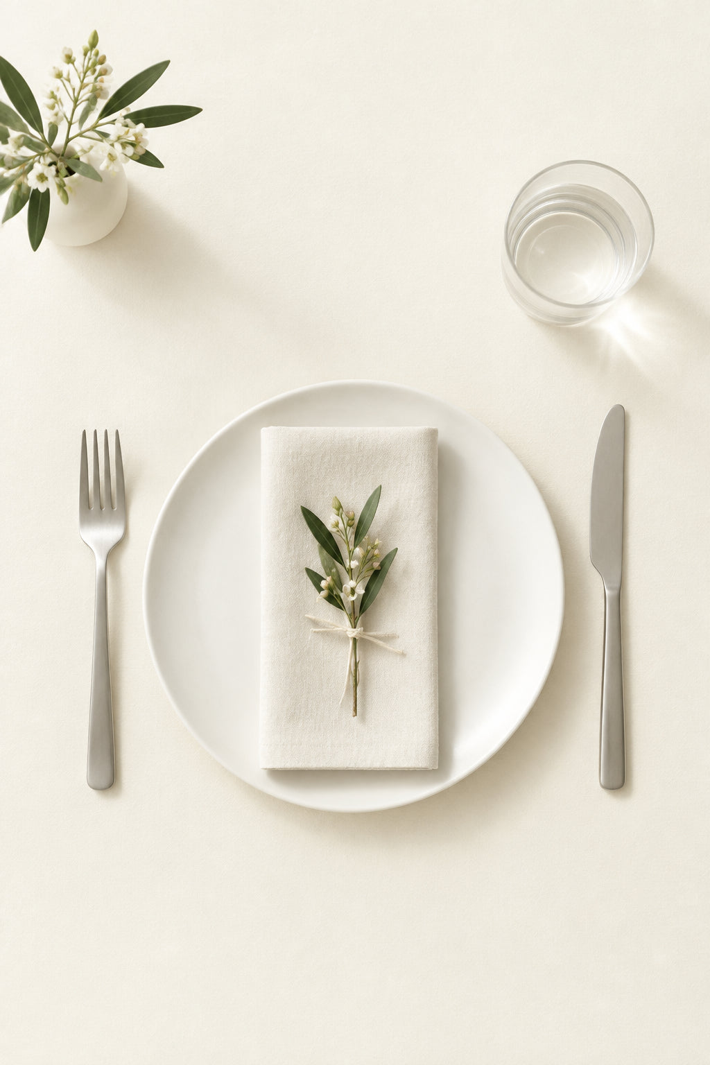 Paper tablecloth 1.20x8m - ivory