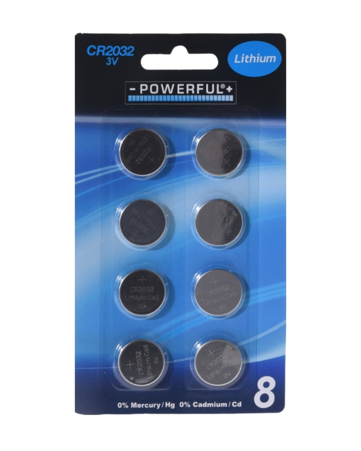 Batteri CR2032 - 8 stk - Knapcelle