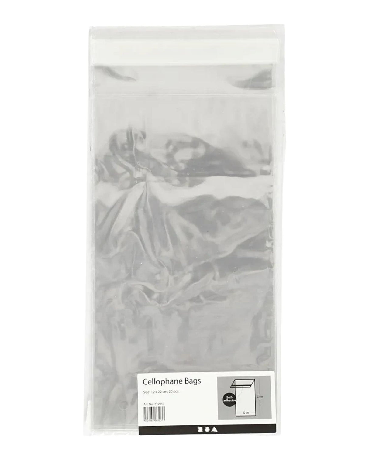 Cellofanposer 1 Pk., 20 Stk., H: 22 cm, B: 12 cm, 25 my