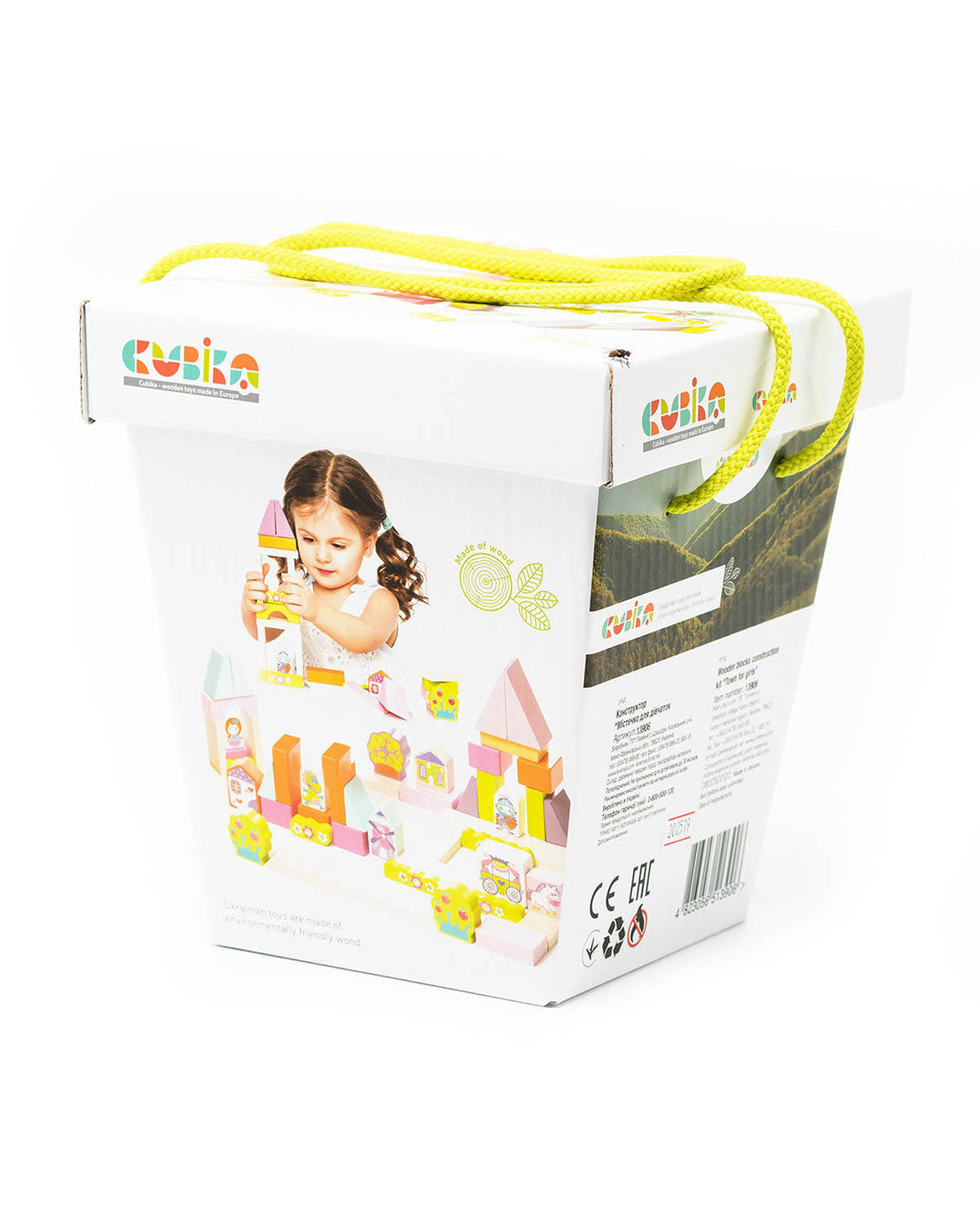 Cubika Træ klodser "tårn til piger"