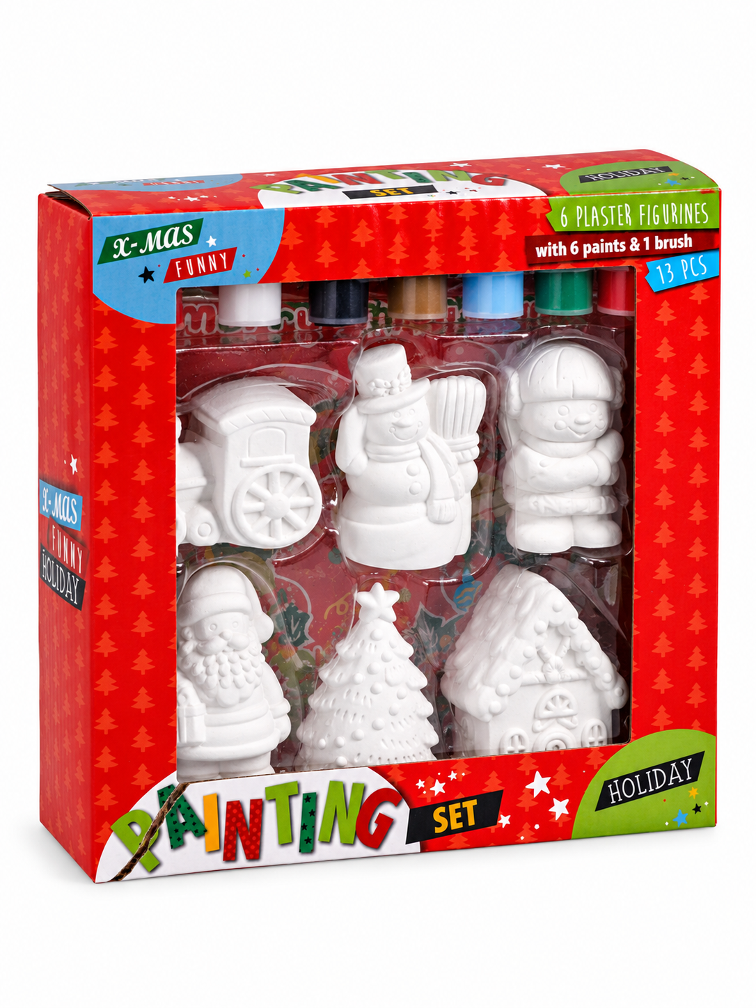 Julemalingssæt med 6 figurer