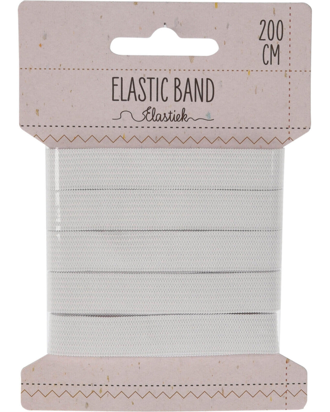 Elastic band white 200x1.3cm