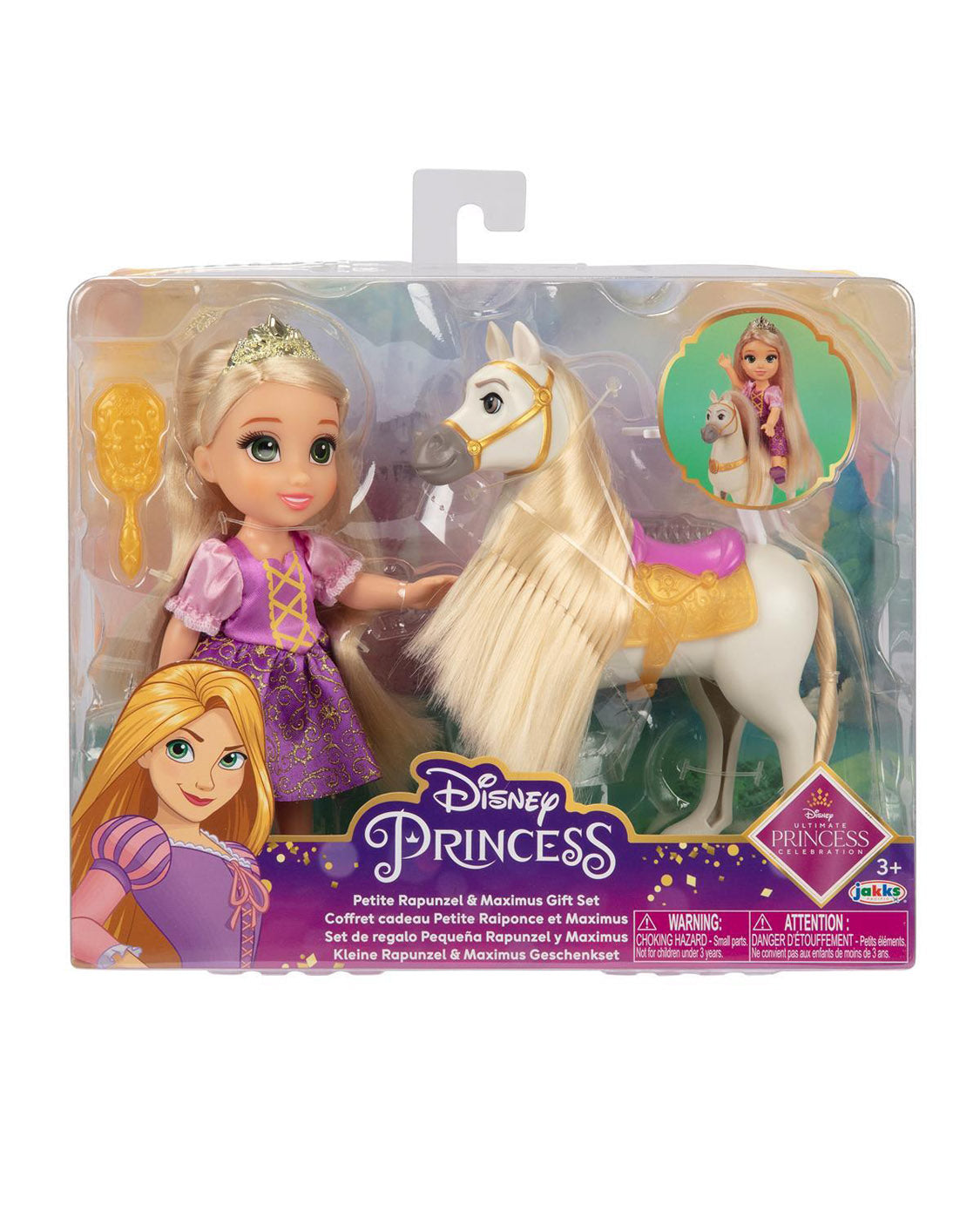Disney Princess 6 Inch Petite Doll & Animal Friend Rapunzel and Maximus