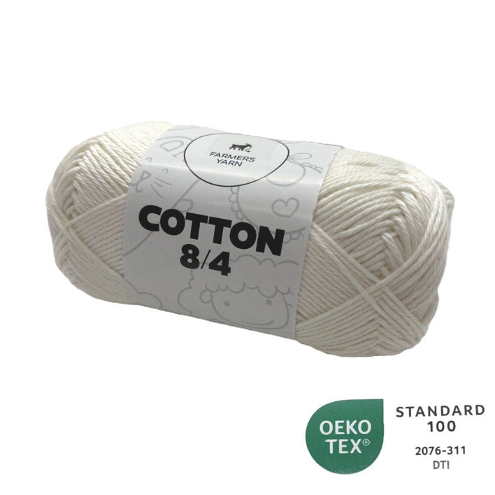 Cotton yarn Farmers Yarn color 80 8/4 50 g - OEKO TEX 100