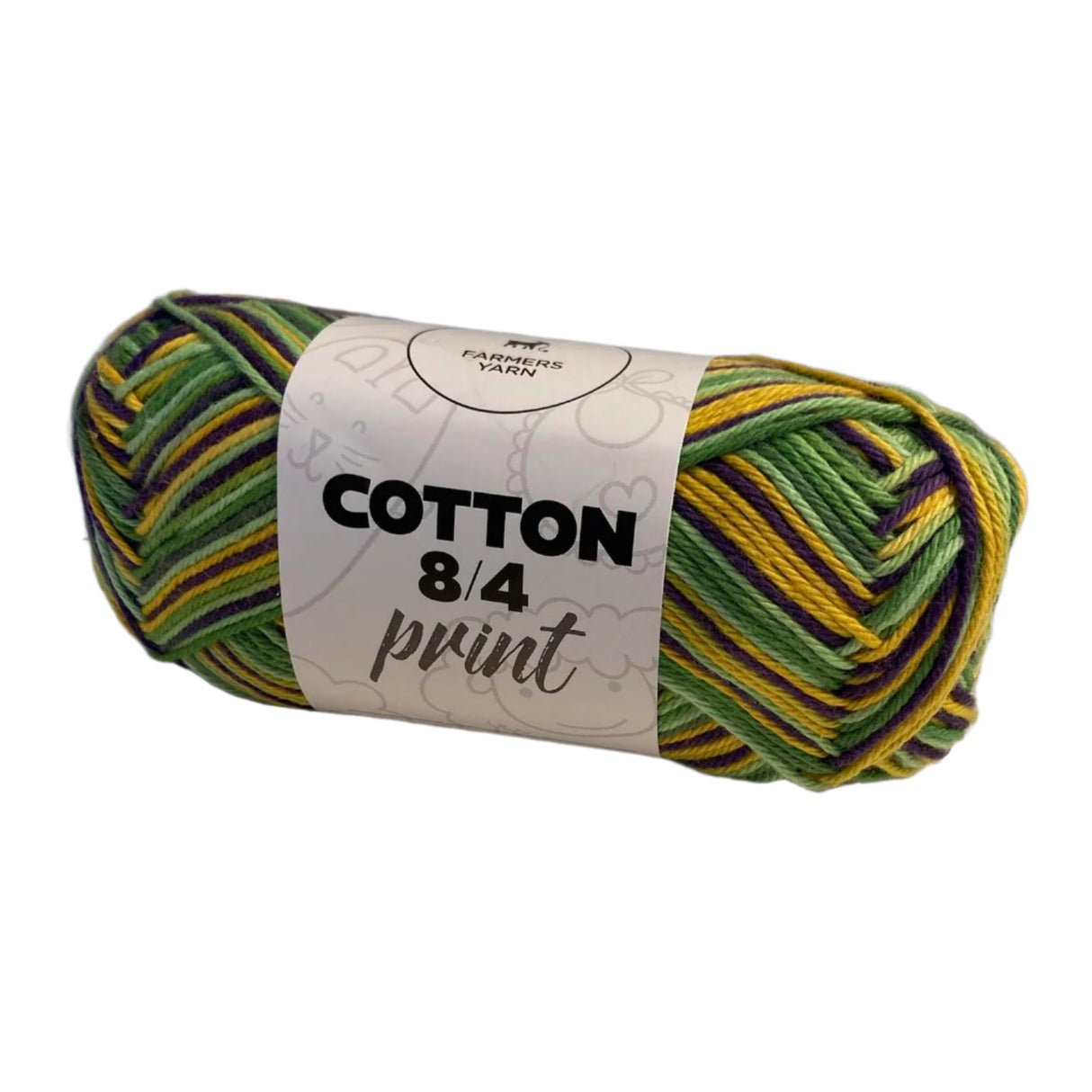 Cotton yarn Farmers Yarn print 8/4 50 g. color 02