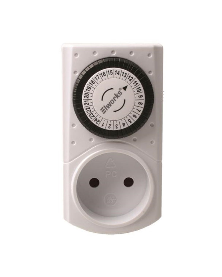 Døgn ur - tænd/sluk timer mekanisk 24 timer