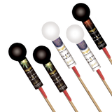 (20) Gold 5 stk 2" kugleraketter