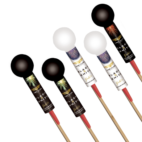(No.20) Gold 5 pcs 2" ball rockets
