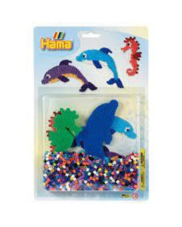 Hama Midi Bead Set Dolphins &amp; Seahorse
