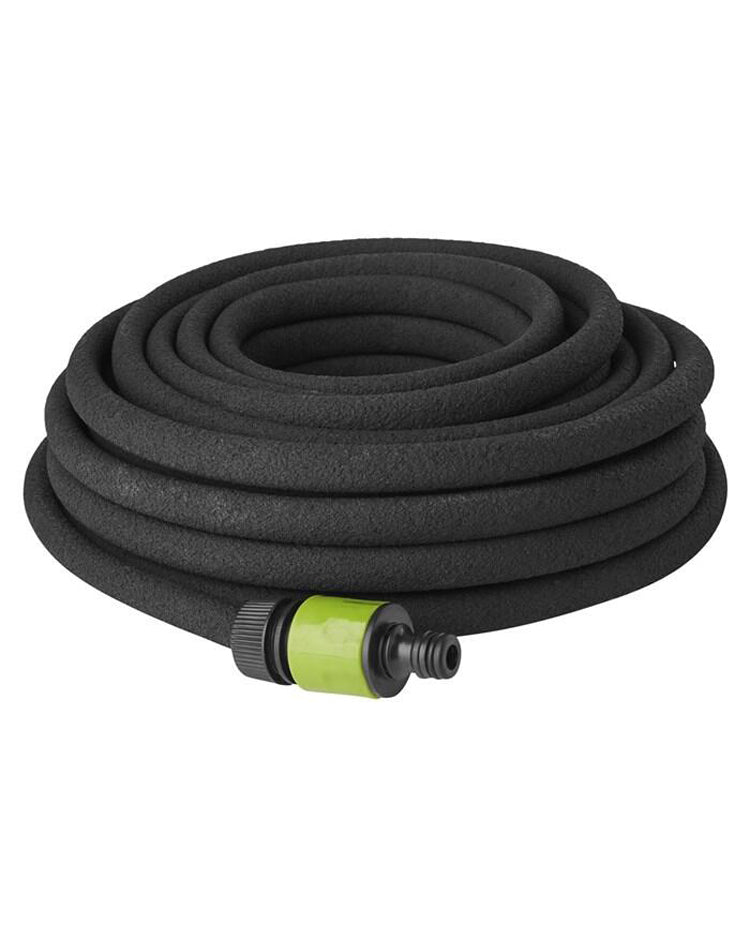 Siveslange 15 meter gummi sort/grøn