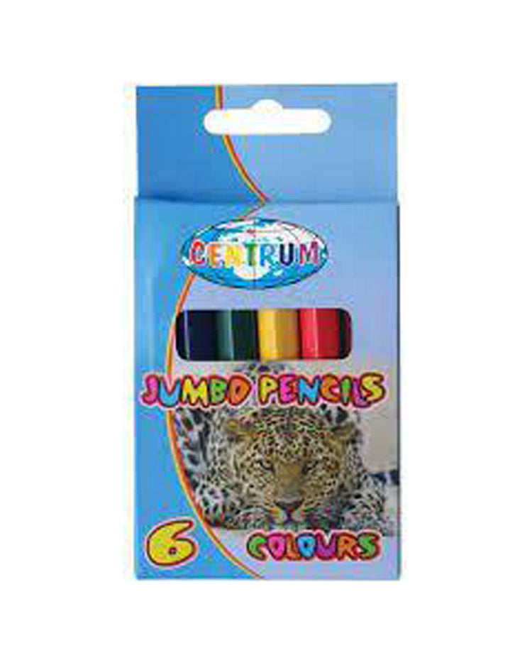 Colored pencils JUMBO ZOO 6 pcs