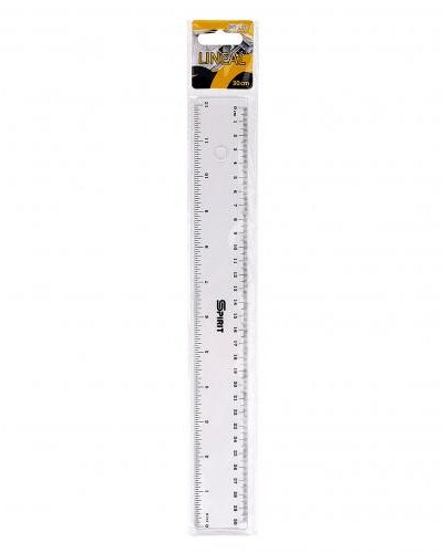 Lineal 30 cm klar plast