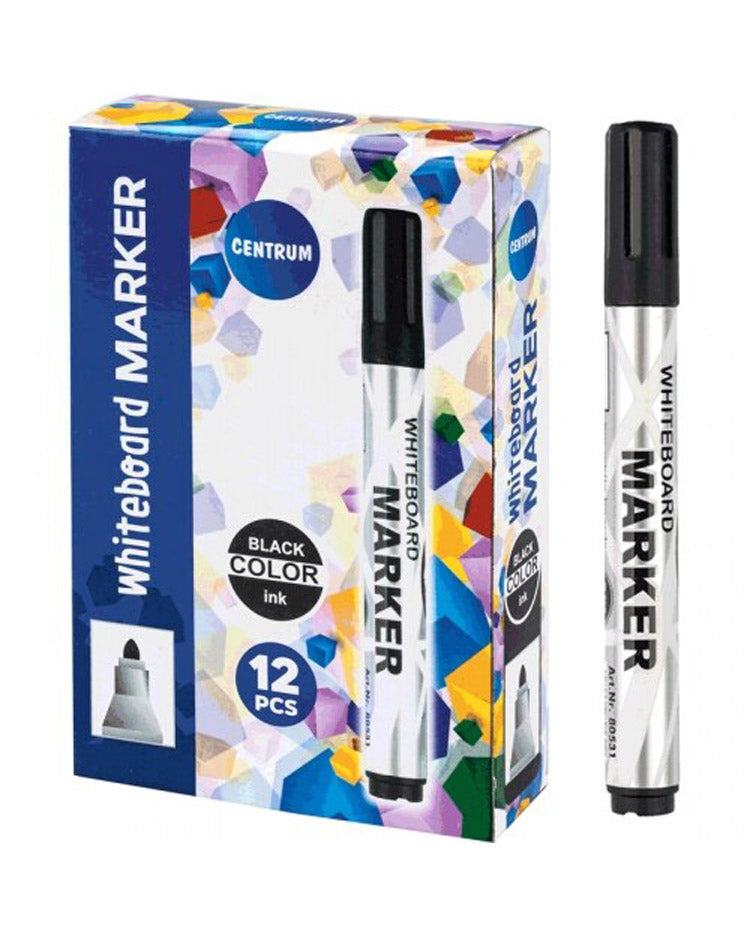 Whiteboardmarker 2x5 mm SORT 1 stk