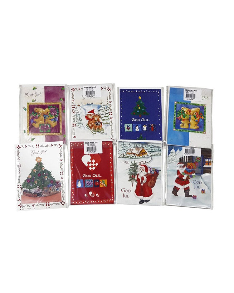 Julekort 4/4 1 pakke