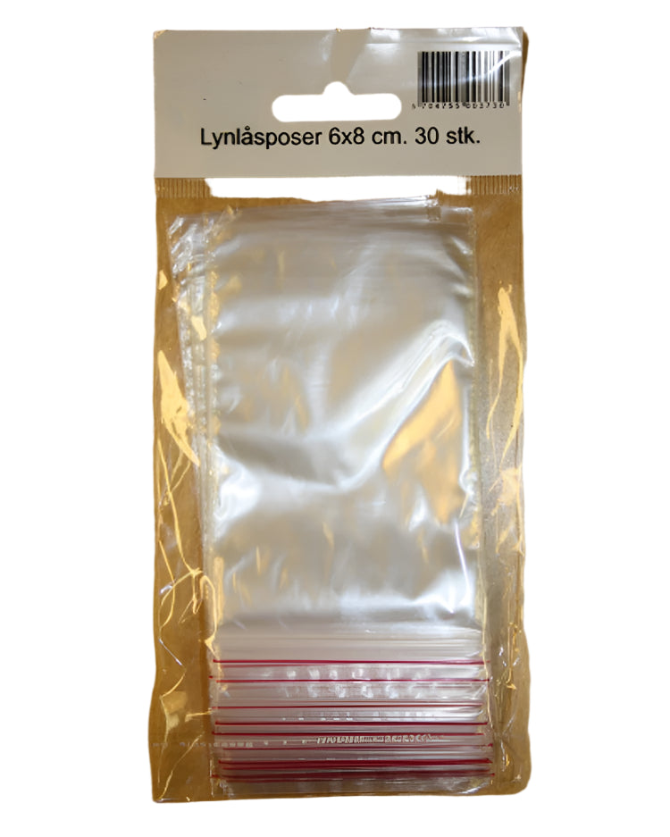 Ziplock bag 6x8 cm 30 pcs