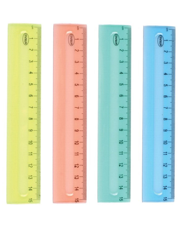 Ruler 15 cm Transparent 1 pc