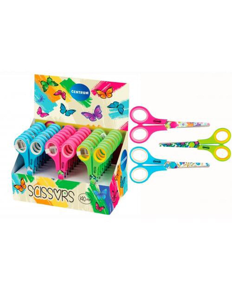 Scissors 14cm with print on the blade 1 pc.