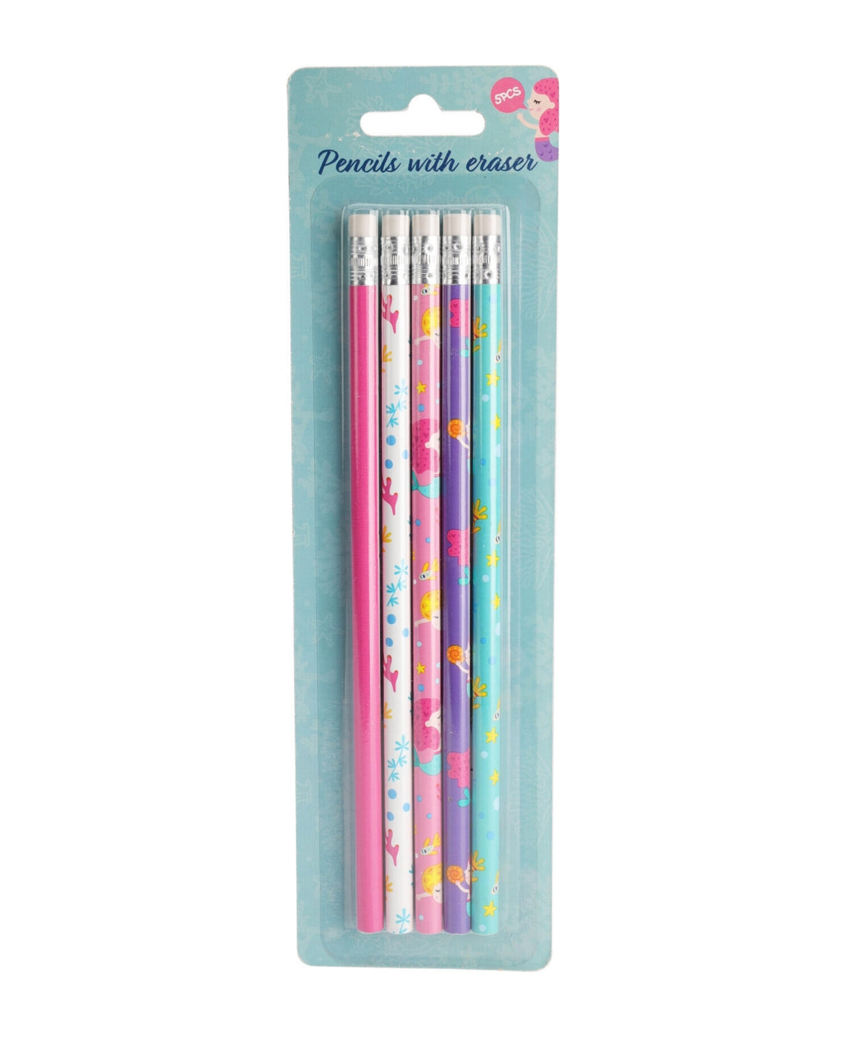 Blyant med viskelæder 5 stk