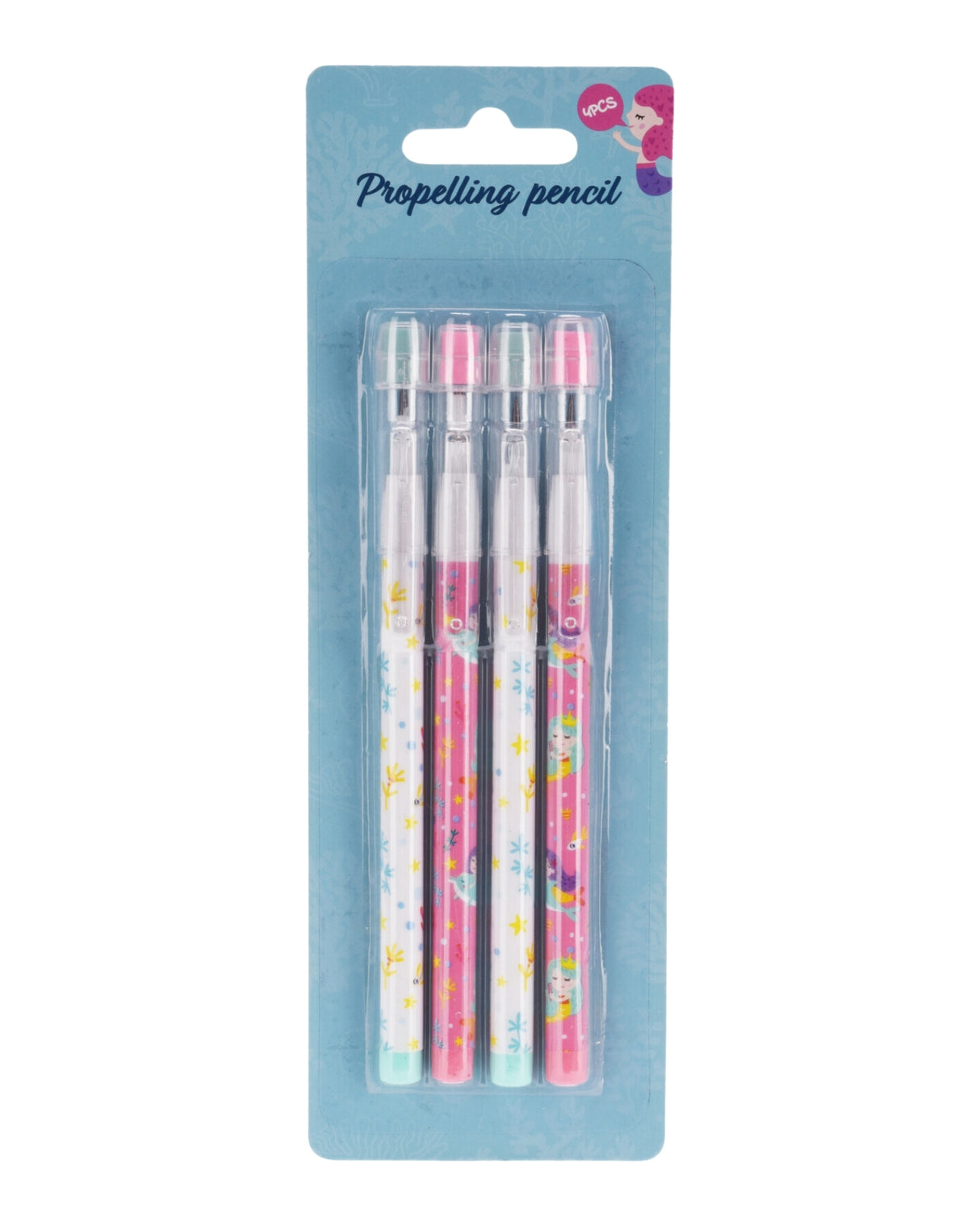 Blyanter 4stk med viskelæder