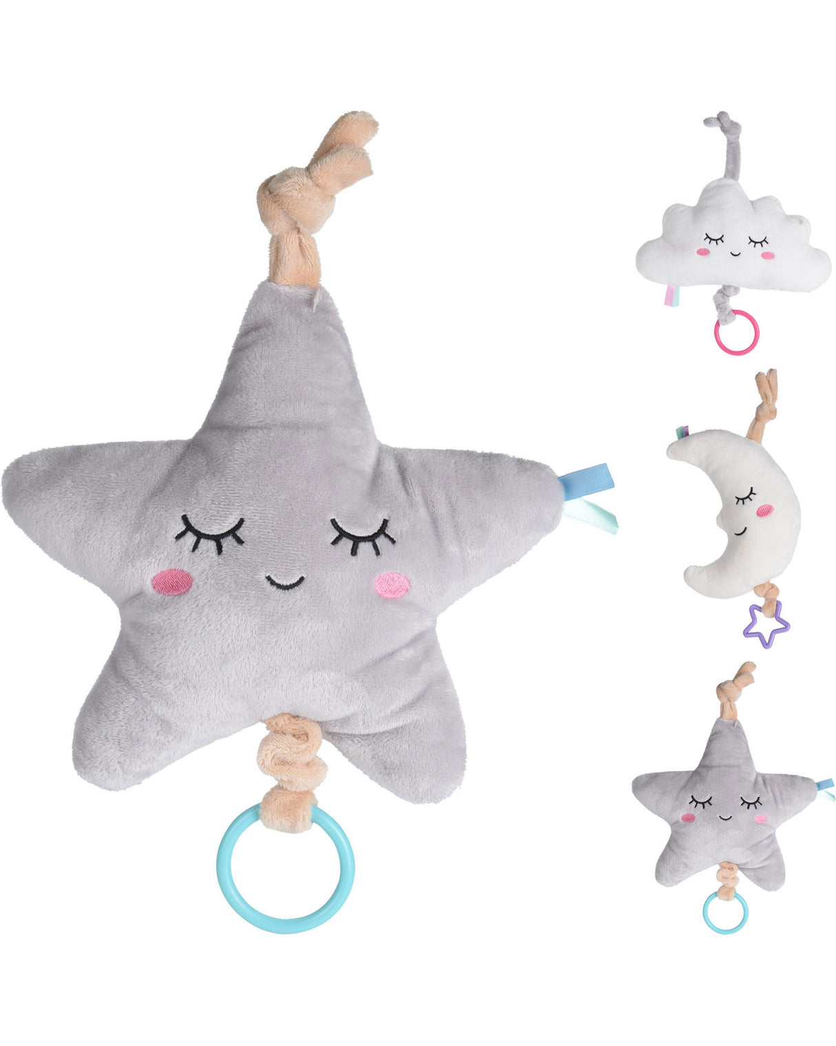 Musik uro i plys 1 stk