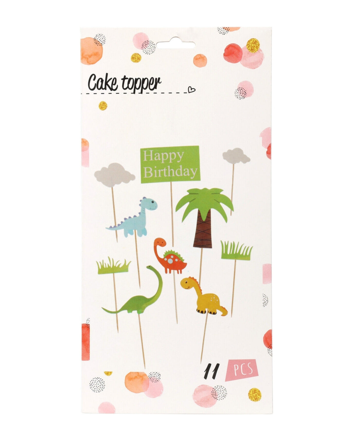 Kage dekorations sæt 11 dele