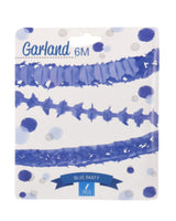 Guirlande 6 meter 1 stk i blå, 1 stk