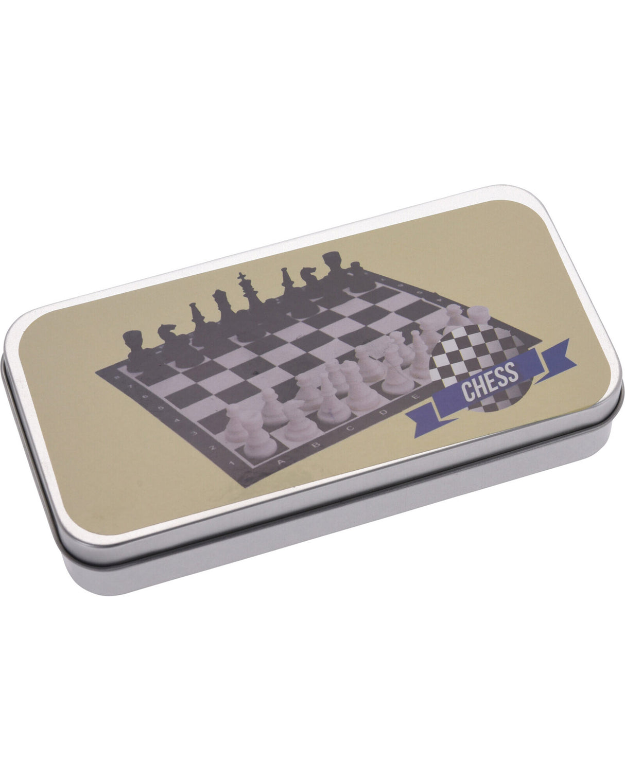 Rejsespil i metal æske - Skak