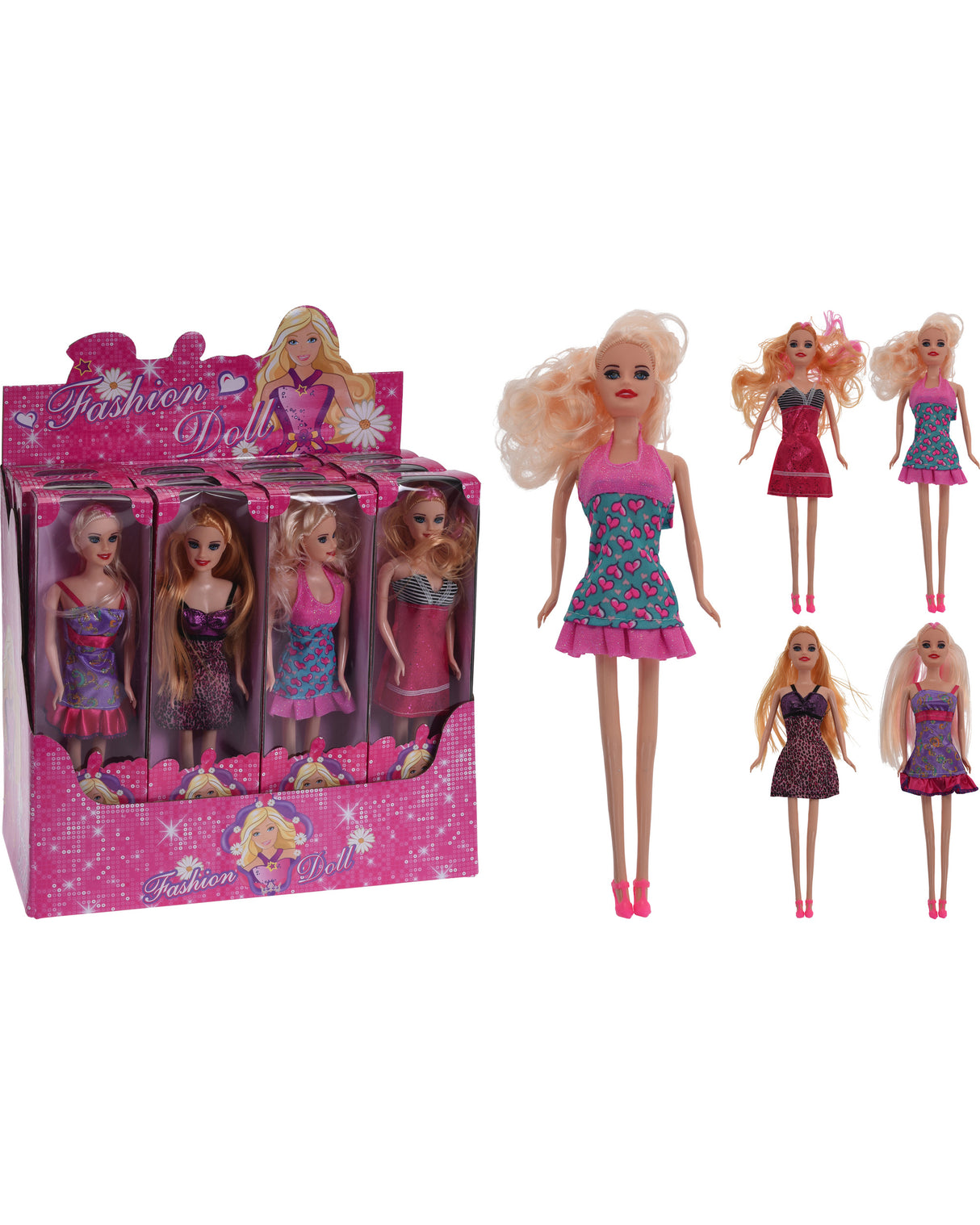 Dukke 28 cm med bøgelige ben