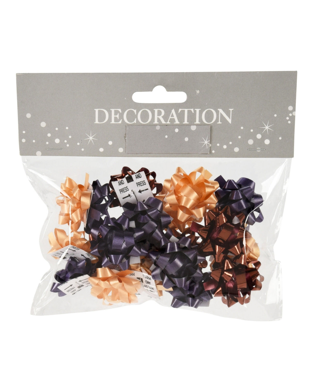 Bows 3cm 3 colors - Purple/Cream