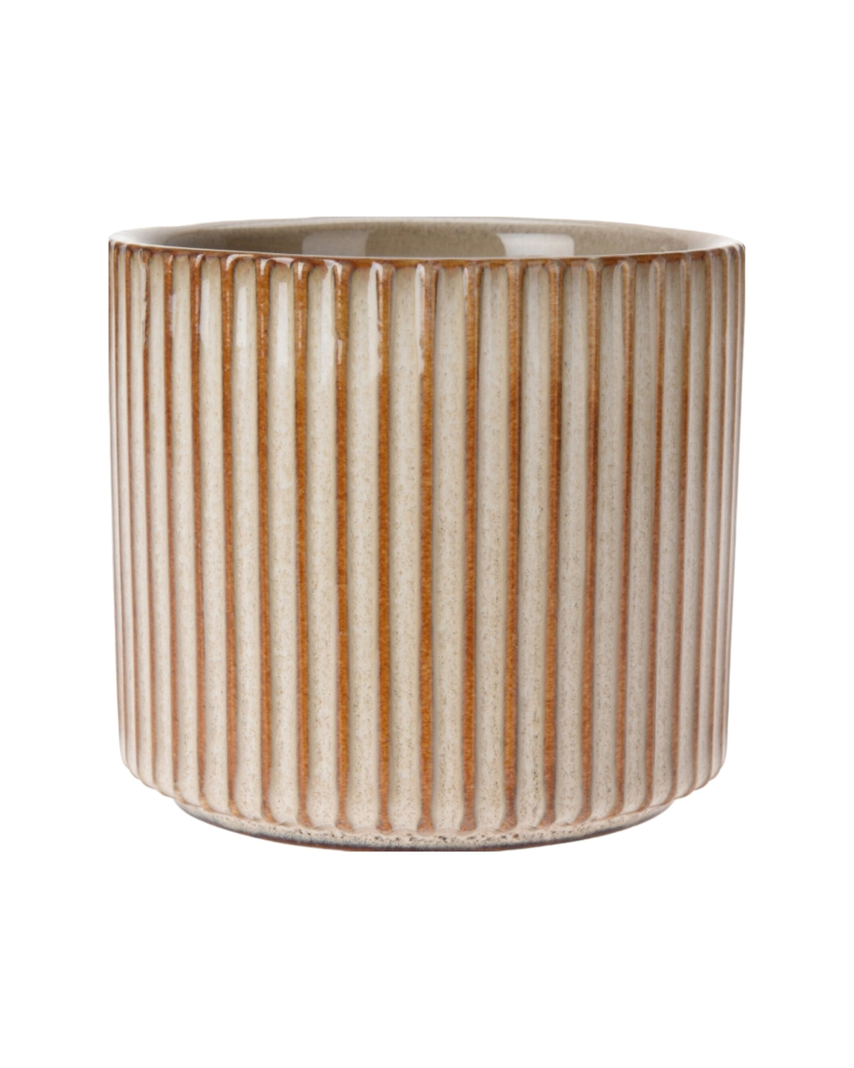 Urtepotte 12x11cm Cream Emboss