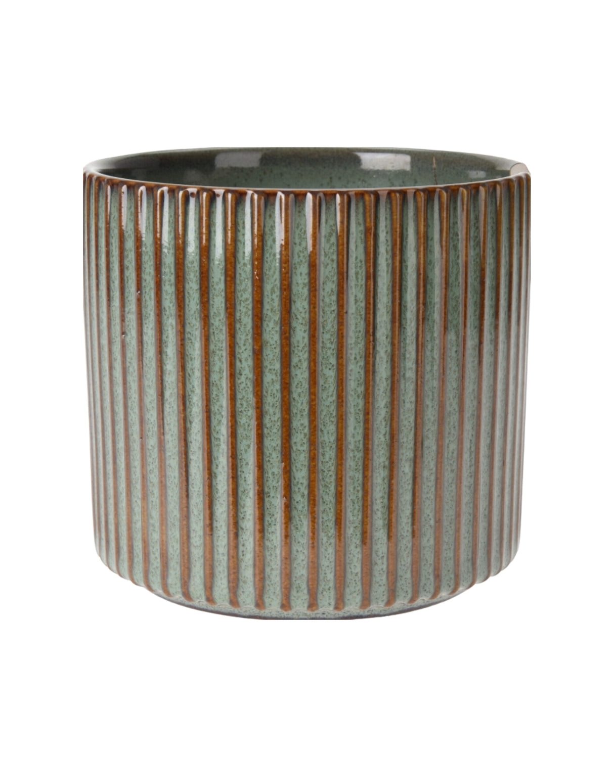 Urtepotte 11x9cm Green Emboss